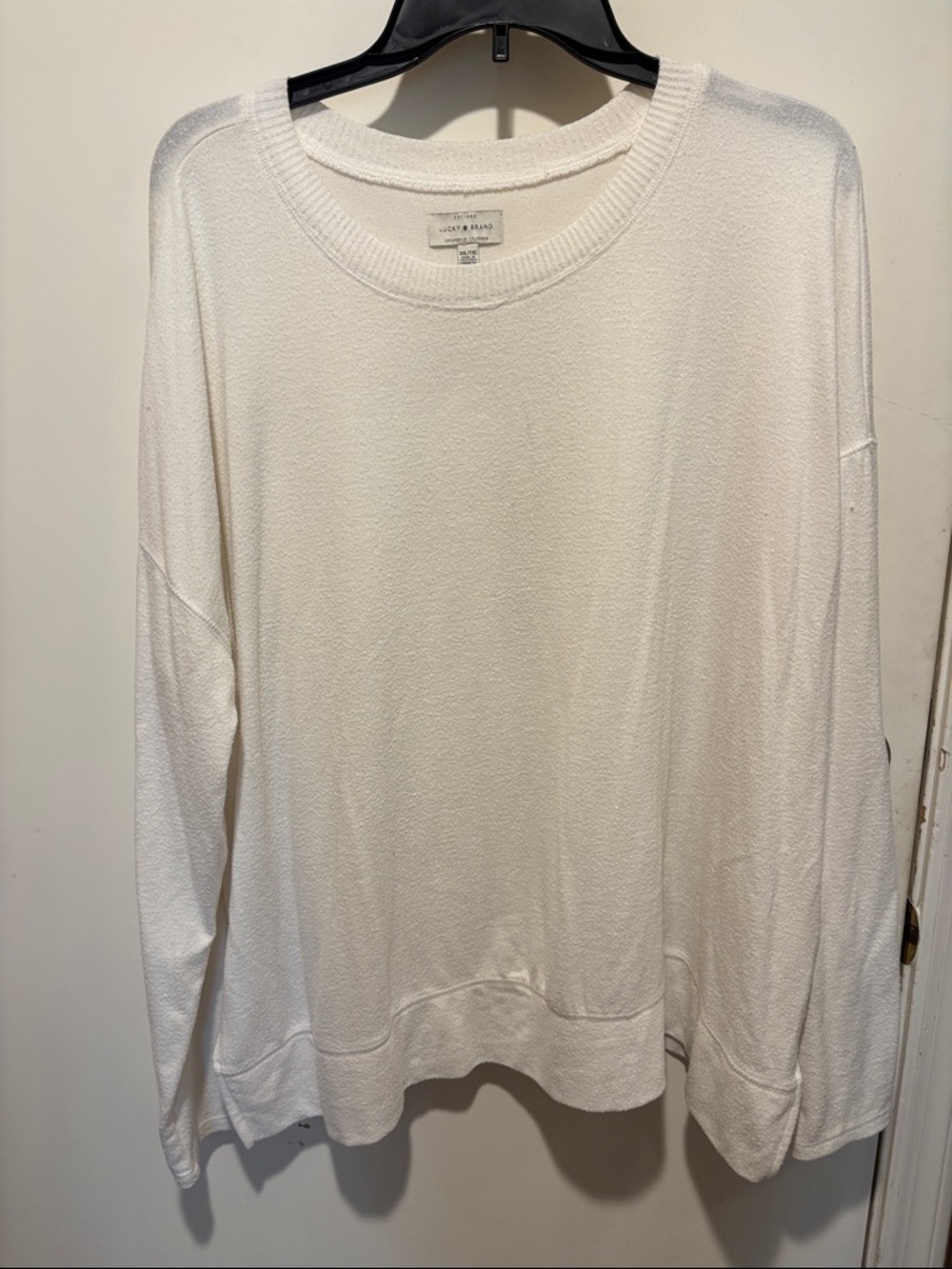 Lucky Brand white Crewneck Pullover